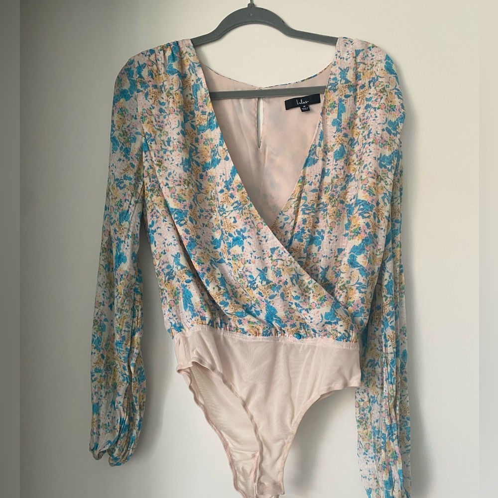 Lulus floral bodysuit top